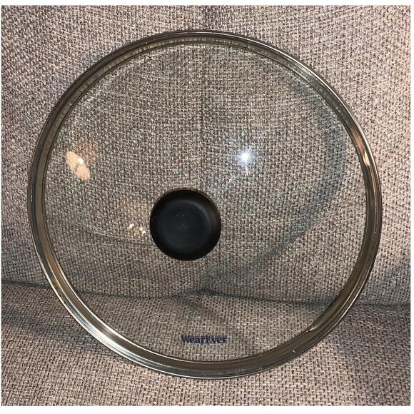 WearEver Glass Lid Replacement Pot Pan Lid ~ 10" Inside Rim / 10.5" Outer Rim - Picture 1 of 3